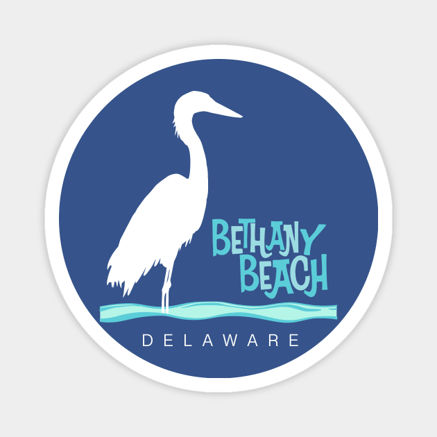 Bethany Beach Delaware Heron Magnet by BETHANY BEACH